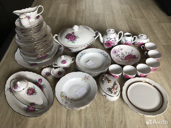 Сервиз Дулево, Розовая ветка, лфз из СССР
