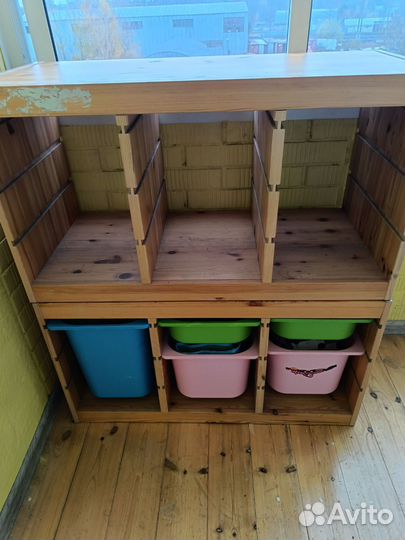 Стеллаж IKEA деревянный
