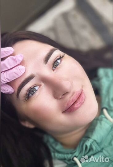 Пудровое напыление бровей/перманентный макияж