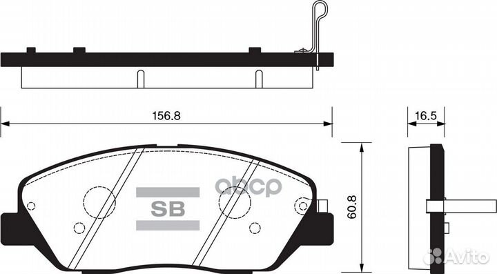SP1246SNS колодки дисковые передние Hyundai Ge