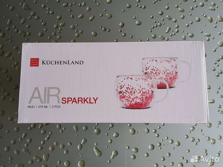 Большие чайные чашки с двойными стенками