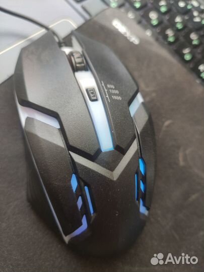 Компьютерная мышь чёрная проводная Gaming mouse X1