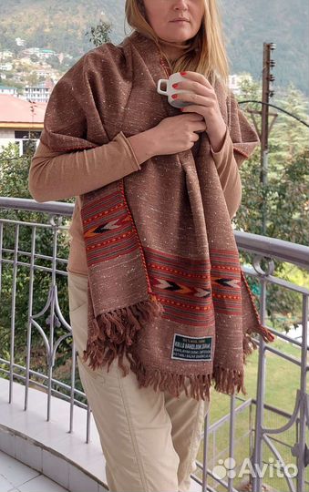 Гималайский палантин из натуральной шерсти