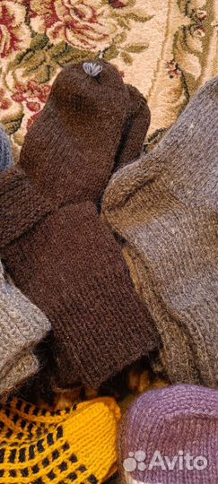 Носки ручной вязки шерстяные