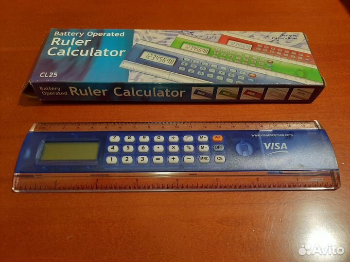 Калькулятор с логотипом visa