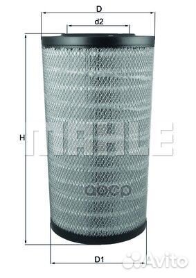 Фильтр воздушный LX3753 Mahle/Knecht