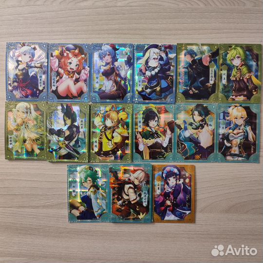 Коллекционные карточки Genshin Impact