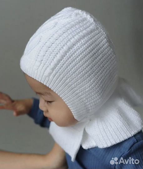 Шапка шлем для малыша демисезонная