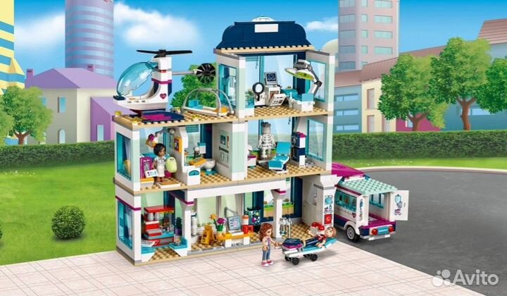 Конструктор Френдс Клиника Хартлейк Сити 932 дет
