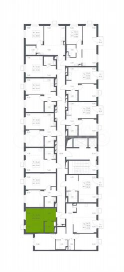 Апартаменты-студия, 24,6 м², 4/17 эт.