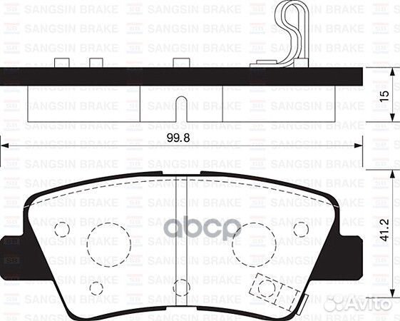 Колодки зад. hyundai solaris/elantra/I40/velost