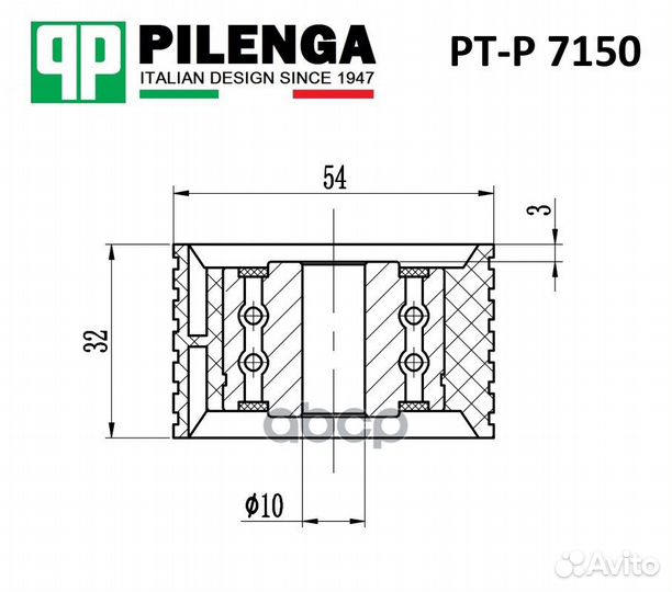 Ролик опорный ремня грм, 16кл, LADA Largus, Lo