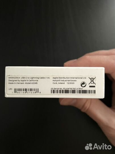 Кабель Apple USB-C to Lightning (1м)