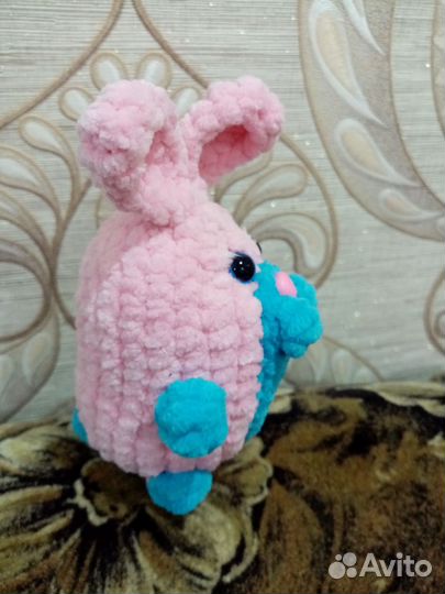 Мягкая игрушка заяц ручной работы