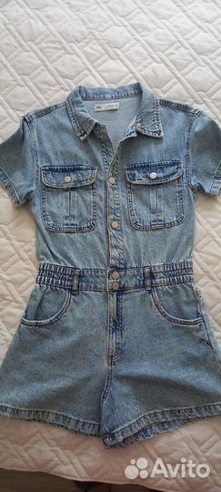 Комбинезоны джинсовые для девочки 158