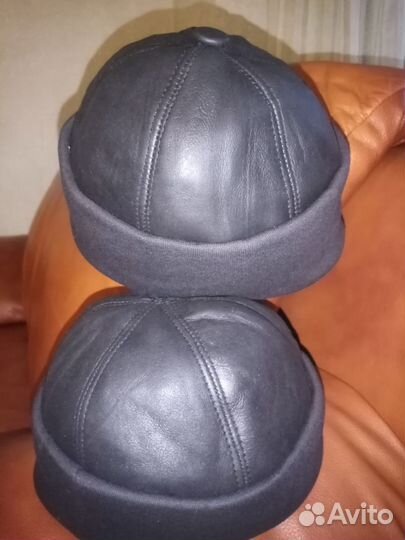 Шапка Кожанная мужская