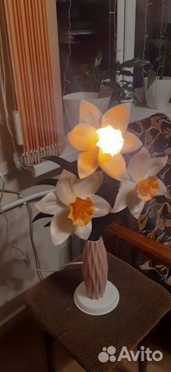 Светильник нарцисс ручная работа