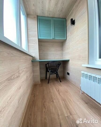 Остекление и отделка балконов и лоджий, шкафы