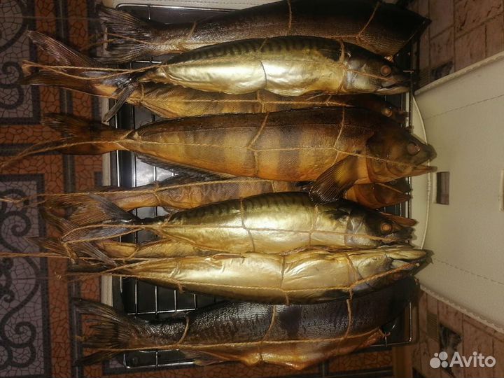 Копченая рыба, курица, мясо, рёбра, сало