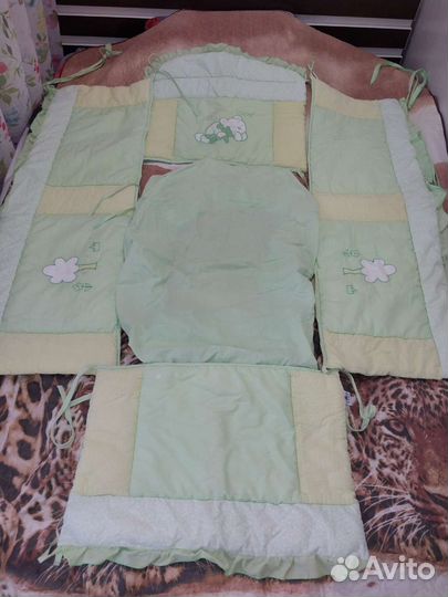 Балдахин в кроватку с бортиками