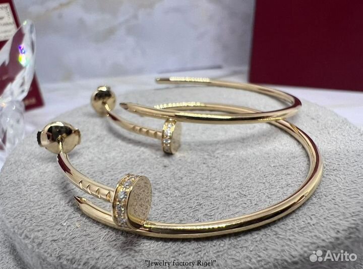 Cartier серьги, золото