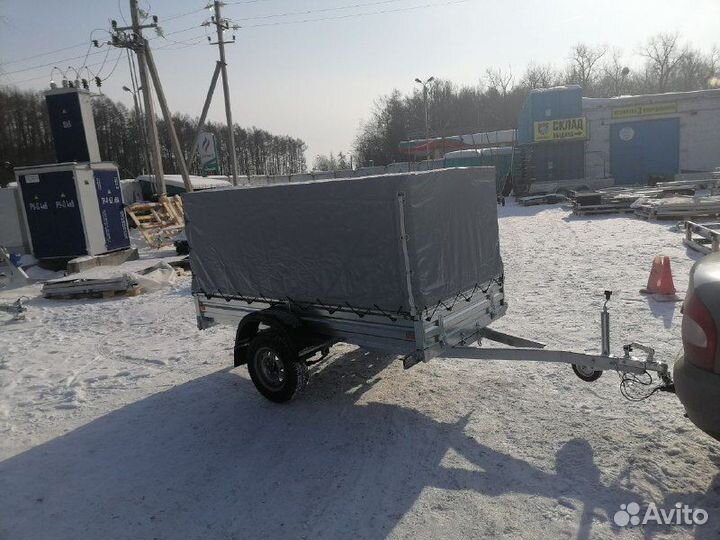 Прицеп легковой оцинкованный. Фаркоп