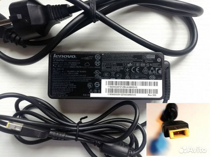 Блок питания для ноутбука IBM Lenovo 20V-4.5-3.25A