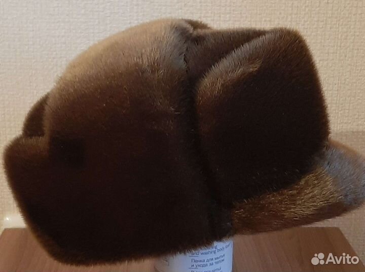 Норковая шапка мужская новая