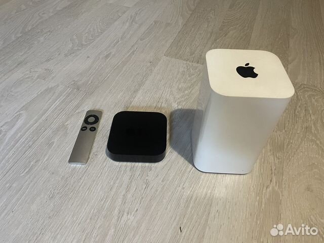 Apple tv 3 поколения + apple airport 3tb