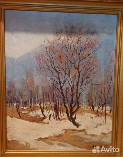 Картина масло Давлетьянов Пушков и др