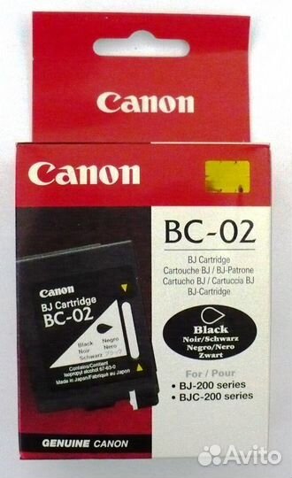 Картриджи Canon BX-3, Canon BC-02