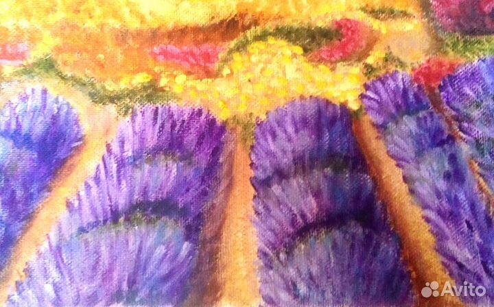 Картина маслом Лавандовые поля Прованса