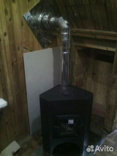 Печь камин на дровах
