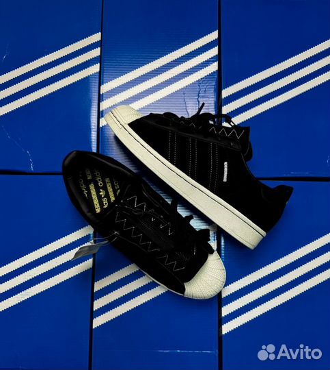 Adidas neighborhood X superstar 80S core black