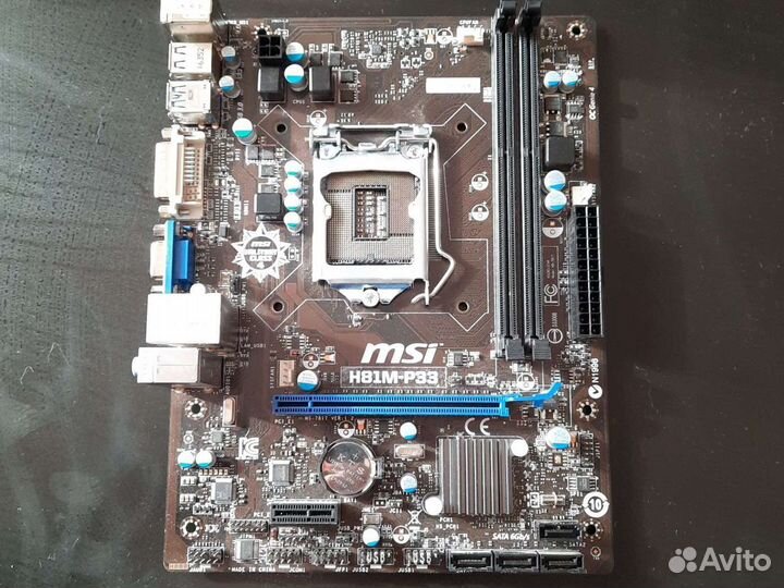 Материнская плата msi h81m-p33