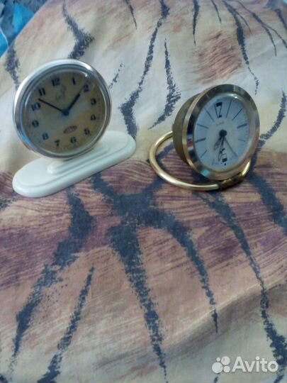 Часы будильники Слава Круг и Дружба СССР