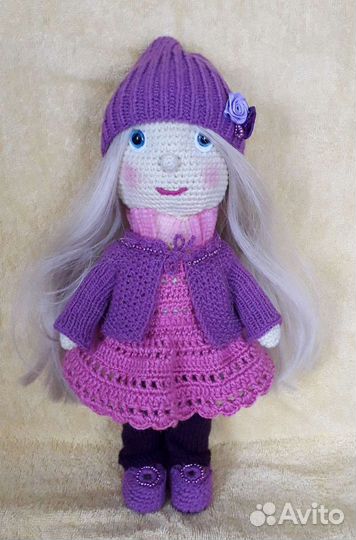 Кукла связанная крючком
