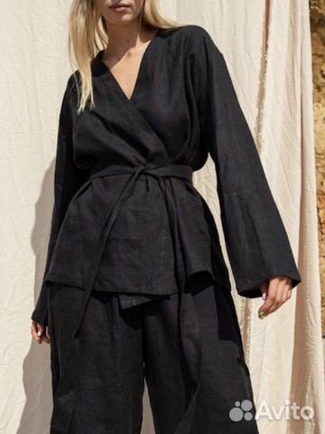 Льняной костюм кимоно объявление продам