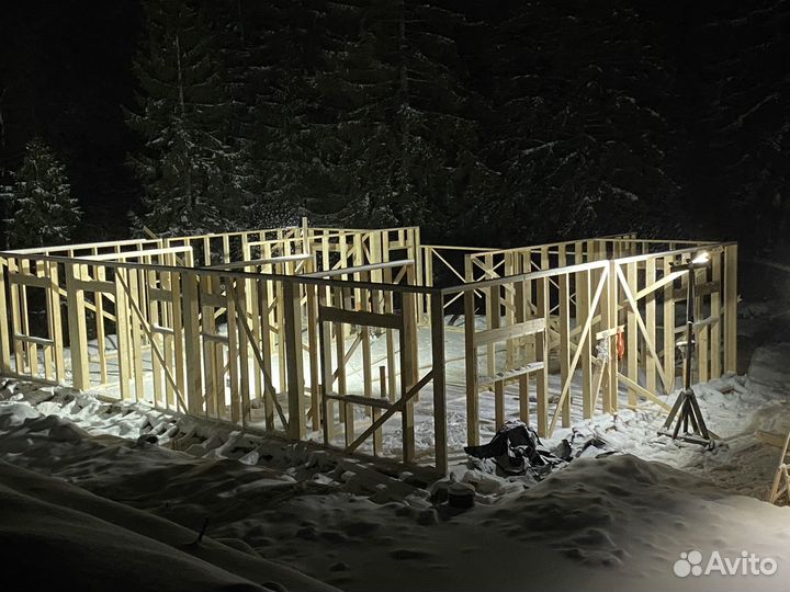 Каркасное строение домов, кровля