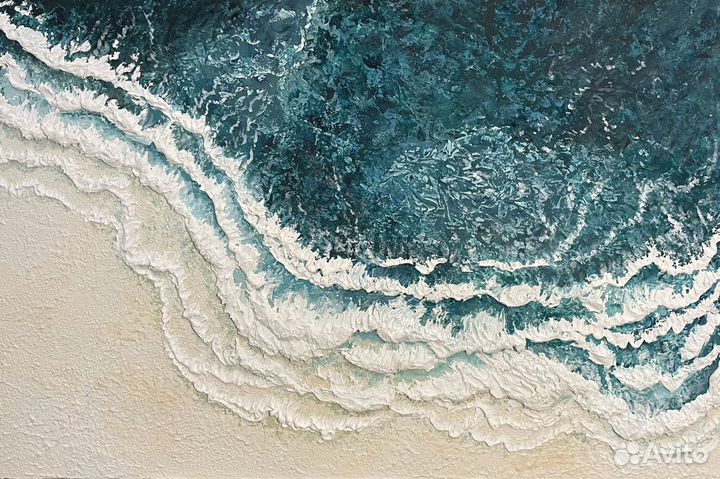 Картина текстурная Море