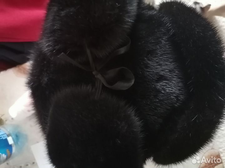 Шапка ушанка мужская норка