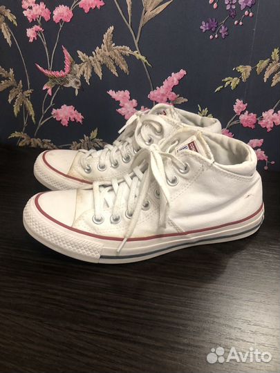 Кеды Converse конверс белые оригинал размер 37,5