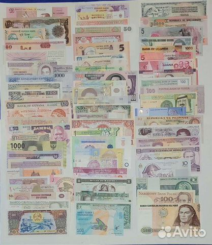 Банкноты 70 стран мира