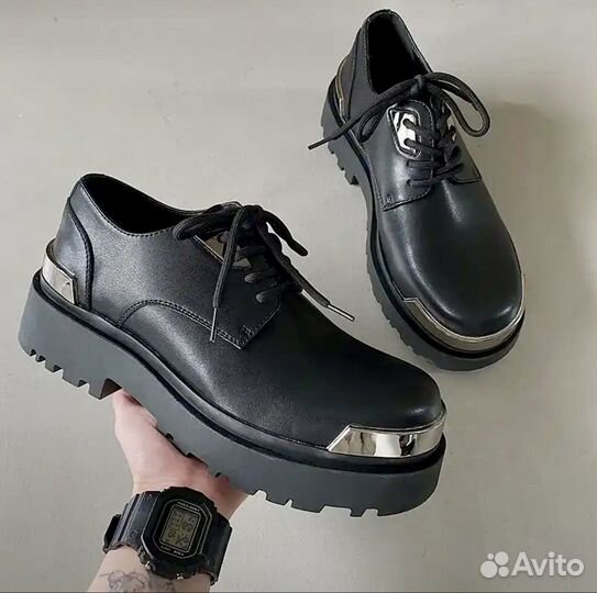 Гриндерсы, Броги мужские fohp, размер 42,5,стелька