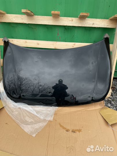 Капот черный оригинал Хендай Солярис 2 рестайлинг