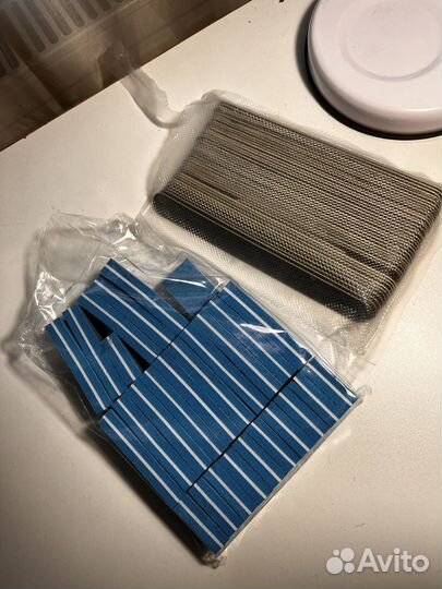 Пилки 100/180 грит и бафы