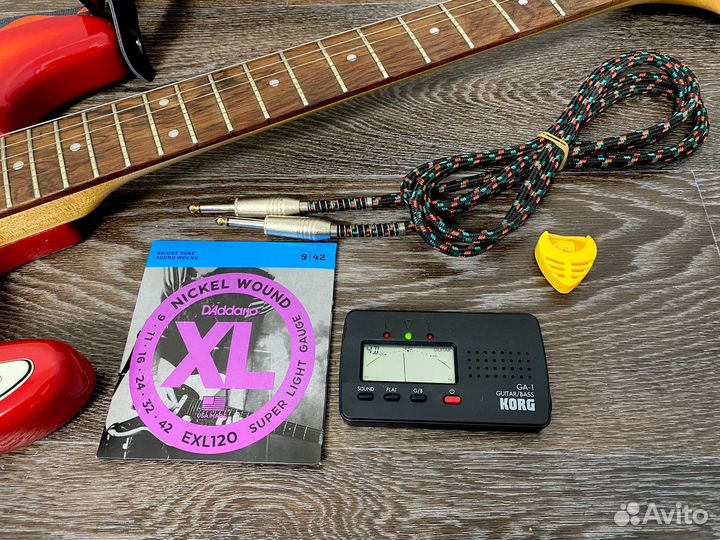 Электрогитара Flight Комбик Kustom + аксессуары