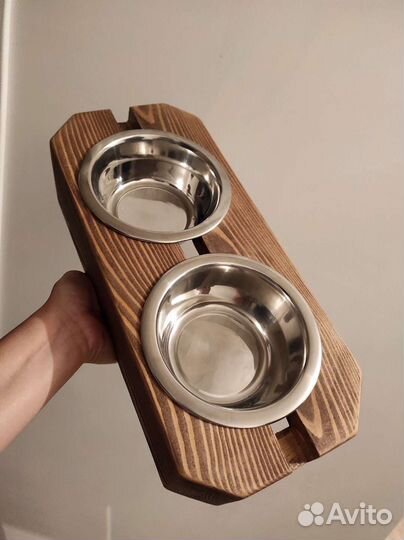 Подставка с мисками для кошек, собак