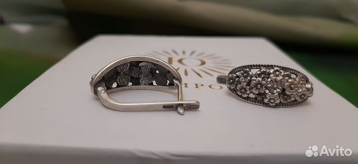 Серебряные серьги СССР