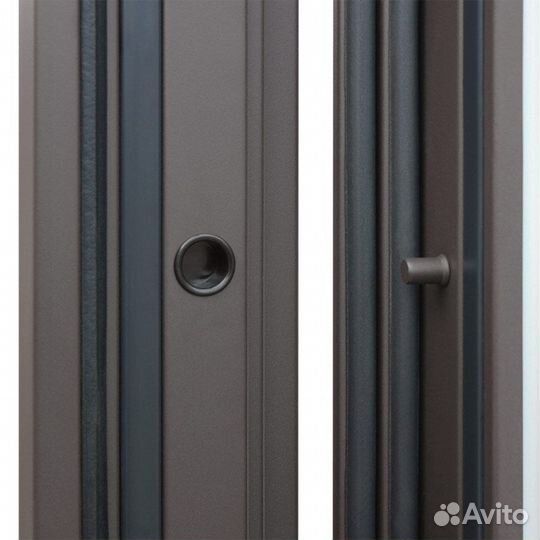 Дверь стальная Тундра с окном терморазрыв